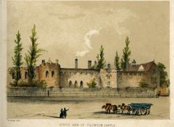 Taunton Castle about 1800